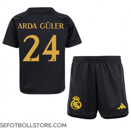 Real Madrid Arda Guler #24 Replika babykläder Tredjeställ Barn 2023-24 Kortärmad (+ korta byxor)